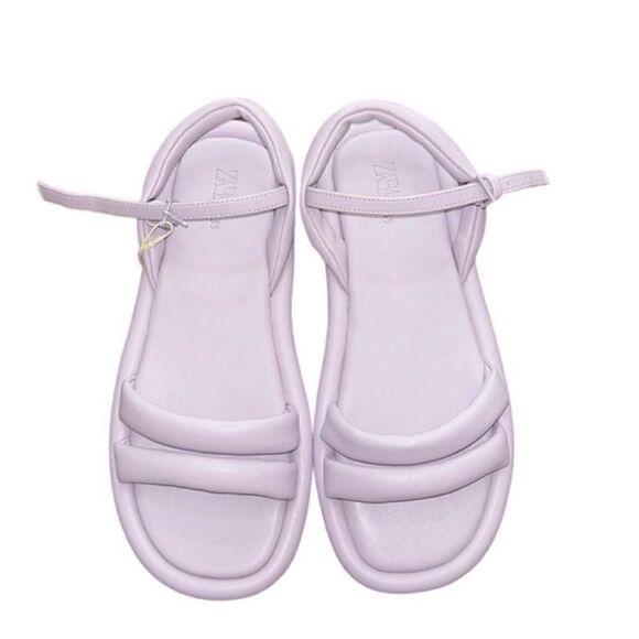 Zara Girls Lavender/Purple Sandals (Size 3.5) - Picture 1 of 7